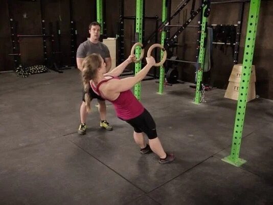 Bodyweight Rows or Inverted Push-Up bodyweight inverted row