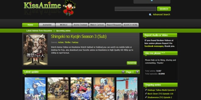 Kissanime website