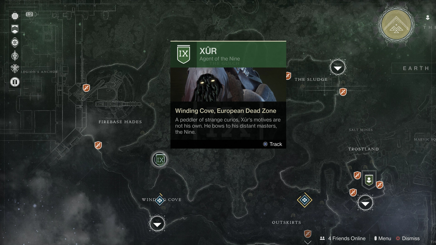 What is the most authentic web portal to find Destiny Xur's Location?