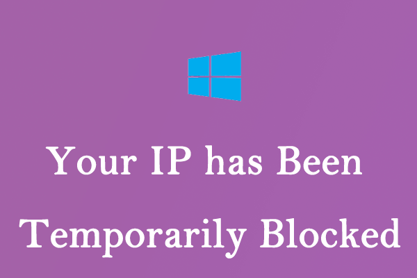 What it means for an IP address to be temporarily blocked